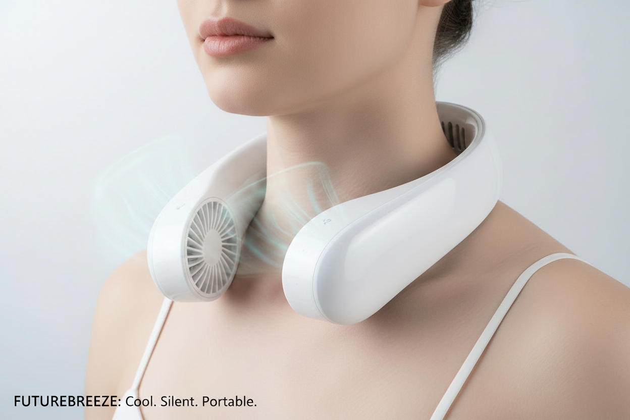 Portable Neck Fan, Hands Free Bladeless Fan
